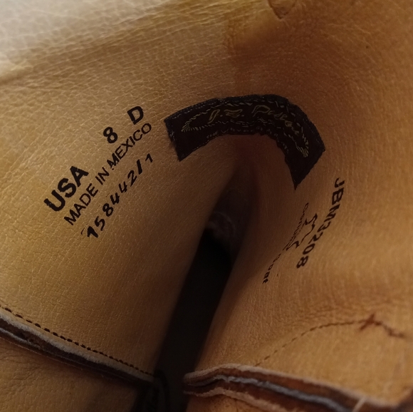 NWOB J.B. Dillon Goat Leather Boots - Picture 5 of 8